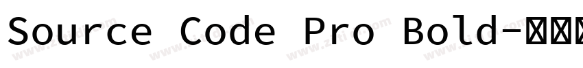 Source Code Pro Bold字体转换